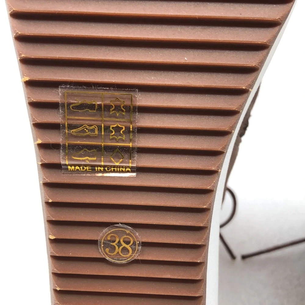 NEW Antelope Boots Fran Wedge Boot Blush Pink Suede Leather Platform Size 38 - Picture 10 of 15